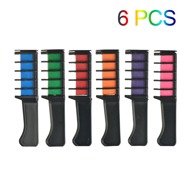 

Гребень для вечерние, смываемый, 6/10 цветов/набор