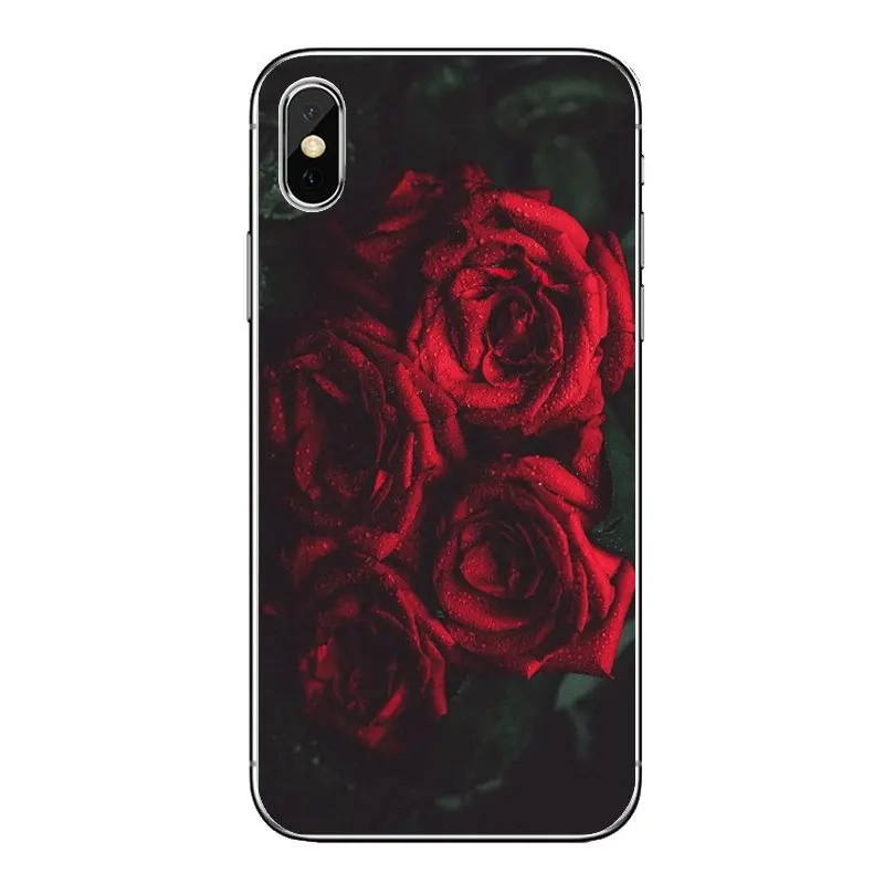 Для huawei P20 Lite Nova 2i 3i 3 GR3 Y6 Pro Y7 Y8 Y9 Prime 2018 2019 милые красные розовые розы цветок мягкие