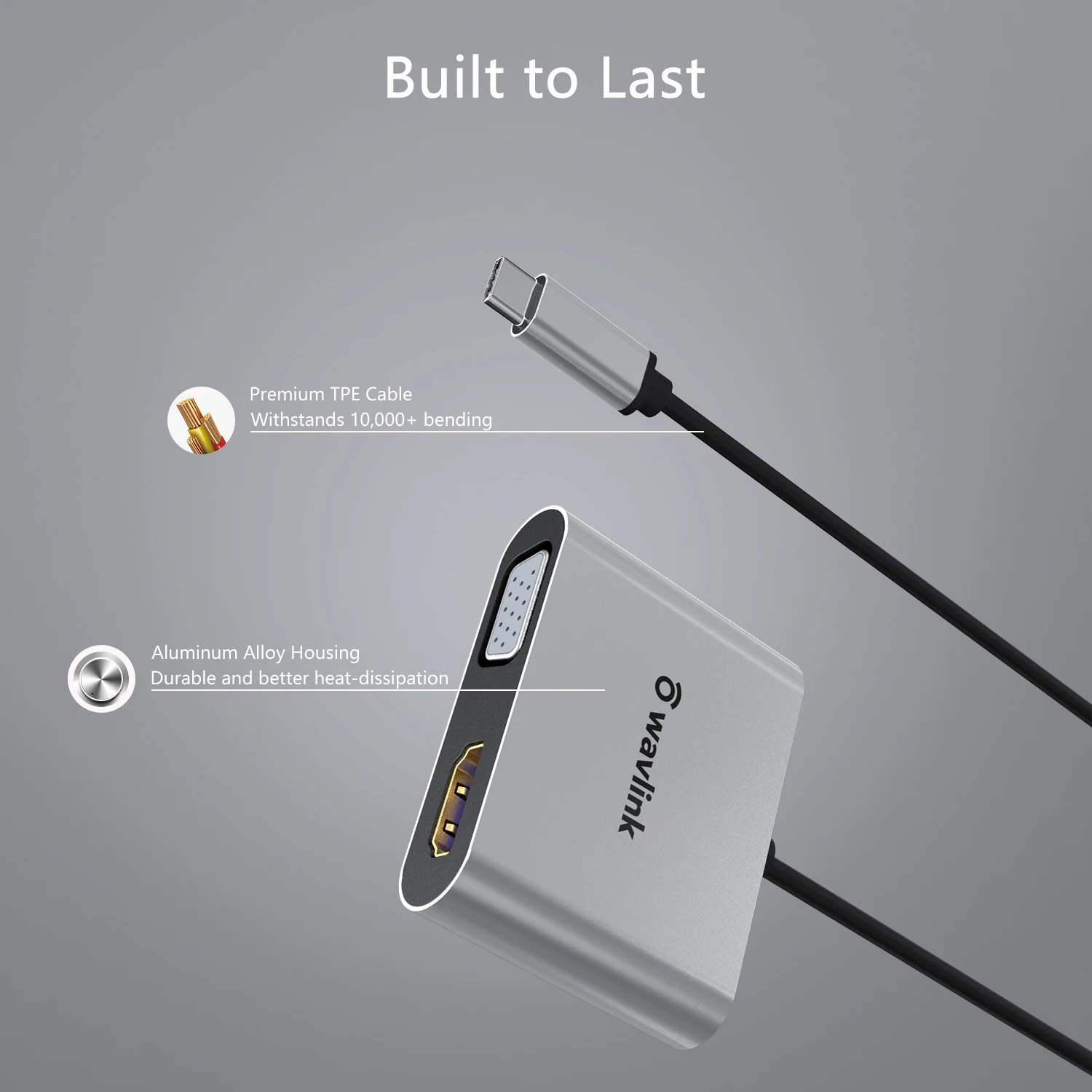 Wavlink USB C к VGA адаптер HDMI-совместимый тип-c двойному HDMI дисплей сплиттер конвертер