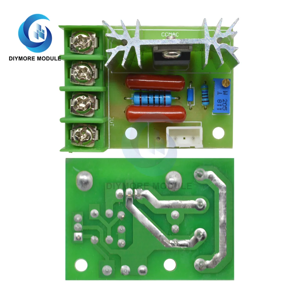 Плата контроллера скорости двигателя переменный ток 50-220 В 2000 Вт стабилизатор
