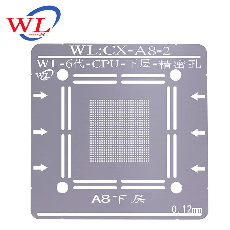 Официальный магазин WL для iPhone A8 Baseband cpu NAND BGA реболлинга оловянные трафареты с магнитной основой позиционирования