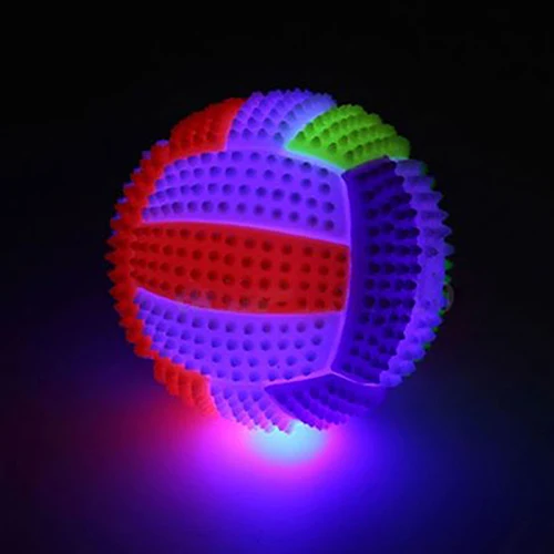 Pelota de erizo de masaje que cambia de Color, juguete para chico de voleibol-2