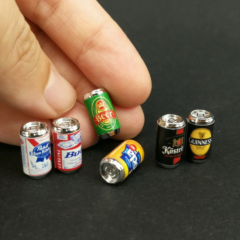 6 шт./компл. DIY Миниатюрный пивной стакан Мини-играть Еда 1:12 мягкого плюша