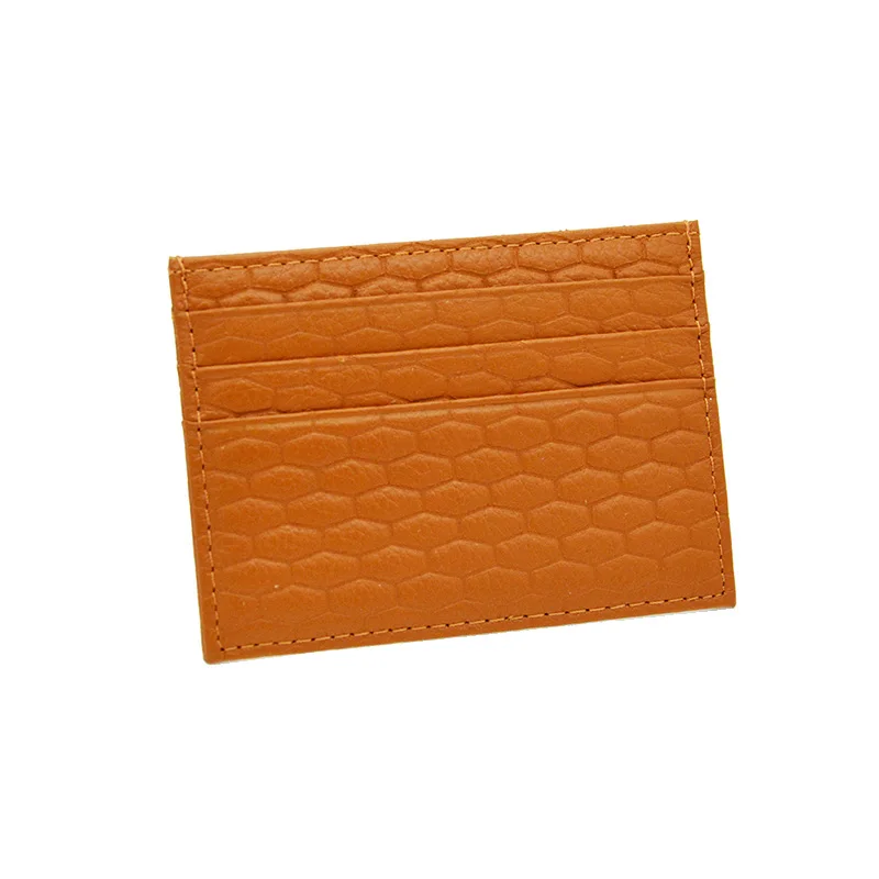 100% коровья кожа кирпичная плитка геометрический узор кредитный ID держатель для