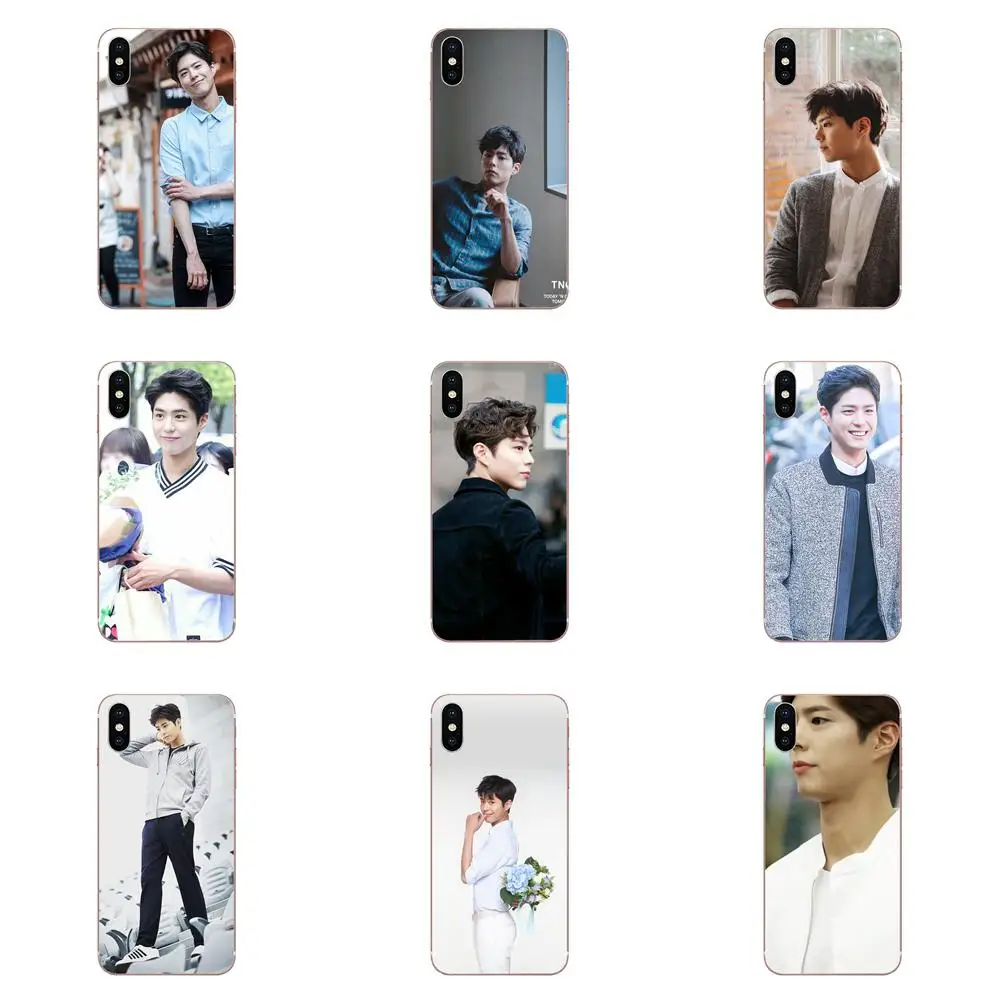 Мягкие силиконовые ТПУ прозрачные чехлы Capa Park Bo Gum для Xiaomi Mi CC9 CC9E 9T mi10 mi9 mi8 note 9 10 pro