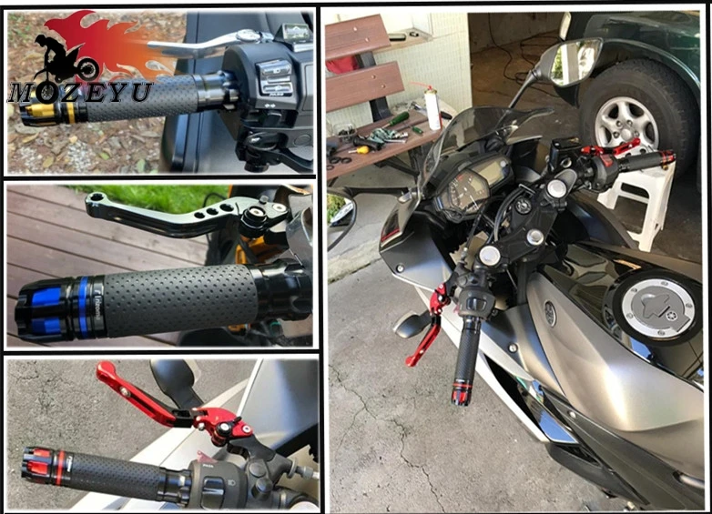 

NMAX 7/8''22mm CNC Aluminum + PVC Rubber Universal Motorcycle Grips FOR YAMAHA NMAX 125 150 155 Handle bar end Handlebar Grip