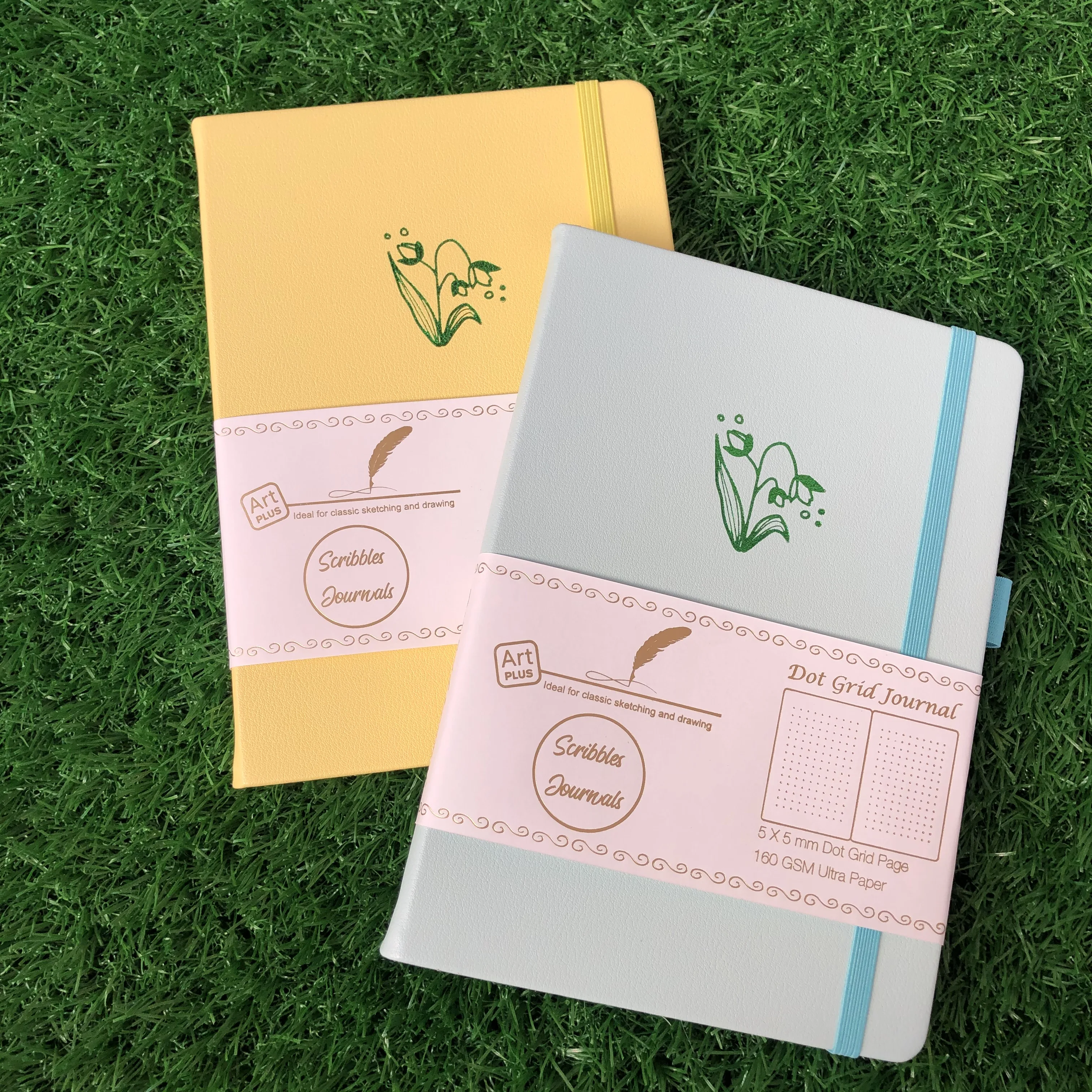 

BUKE Hardcover Dot Grid Journal Notebook, 5*5mm Dots, 160GSM Ultra Bamboo Paper, P1 - P160 Numbered