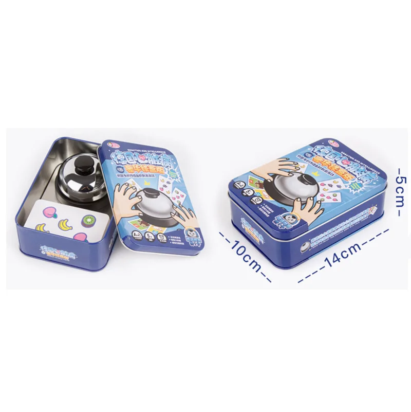 2 типа Halli Galli настольная игра 2-6 игроков семья фруктовый Экстремальная версия с металлическим колокольчиком скорость действия игры