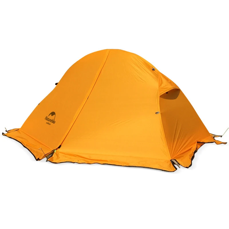 Online 1 Person Doppel Schicht Ultraleicht Zelt 3 Jahreszeiten Im Freien Wasserdichte Zelt Camping 20D Silicon Zelte Sun Shelter