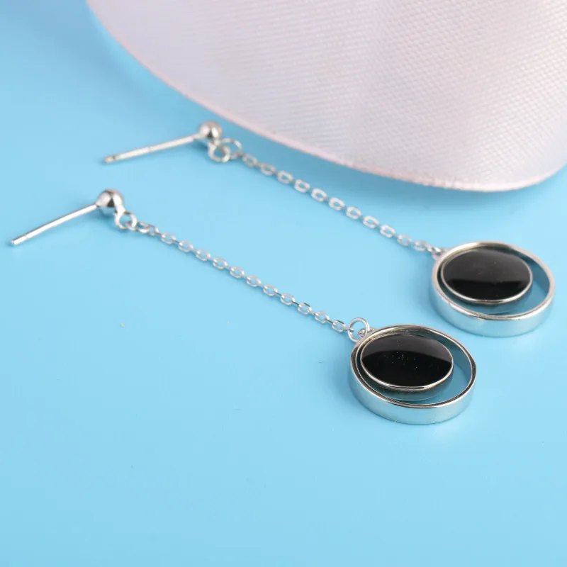 Женские длинные серьги из серебра 925 пробы|Серьги-подвески| |