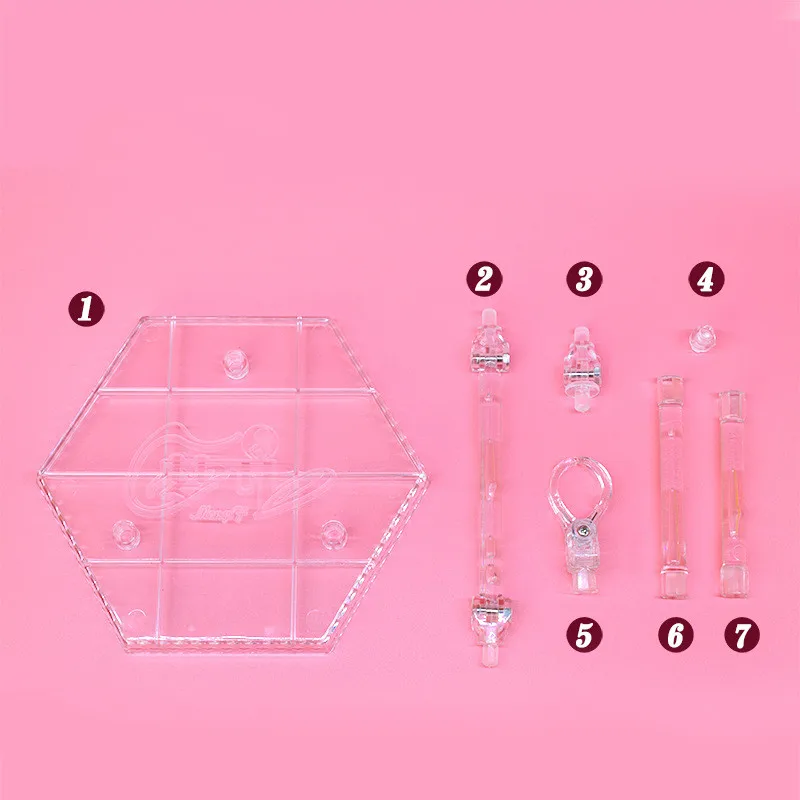 Прозрачные подставки для barbie Kurhn Blyth Doll1/6 bjd фигура Дисплей Держатель Аксессуары Регулируемый Кронштейн Поддержка Кукольный дом