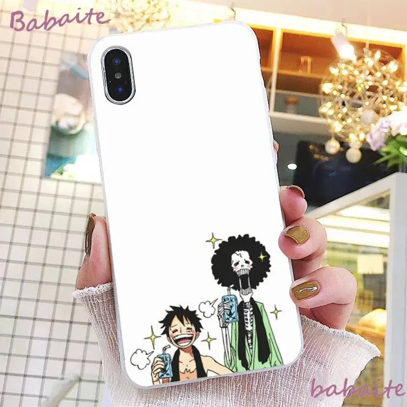

Babaite anime one piece Phone Case shell fundas for iPhone 8 7 plus case for 5 5S SE cover for XR 11 pro max