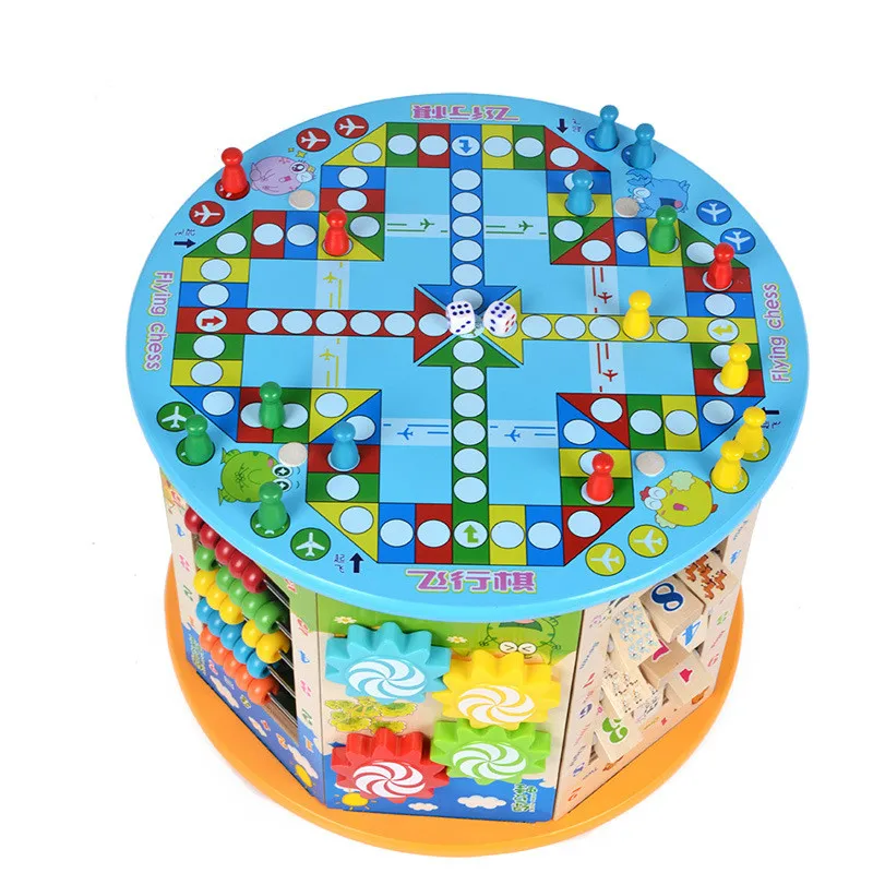 Детские Игрушки для раннего образования деревянные бочки головоломка восемь