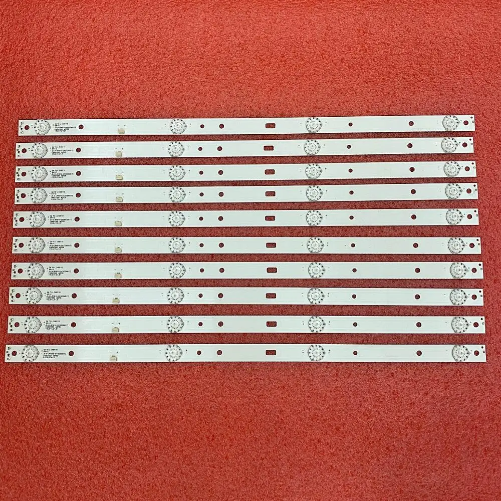 

New 10 PCS/set LED backlight strip for CTV5035 SMART CURVED CTV5035SMART E49DU1000 Mcpcb JS-D-JP4910-041EC(60517)