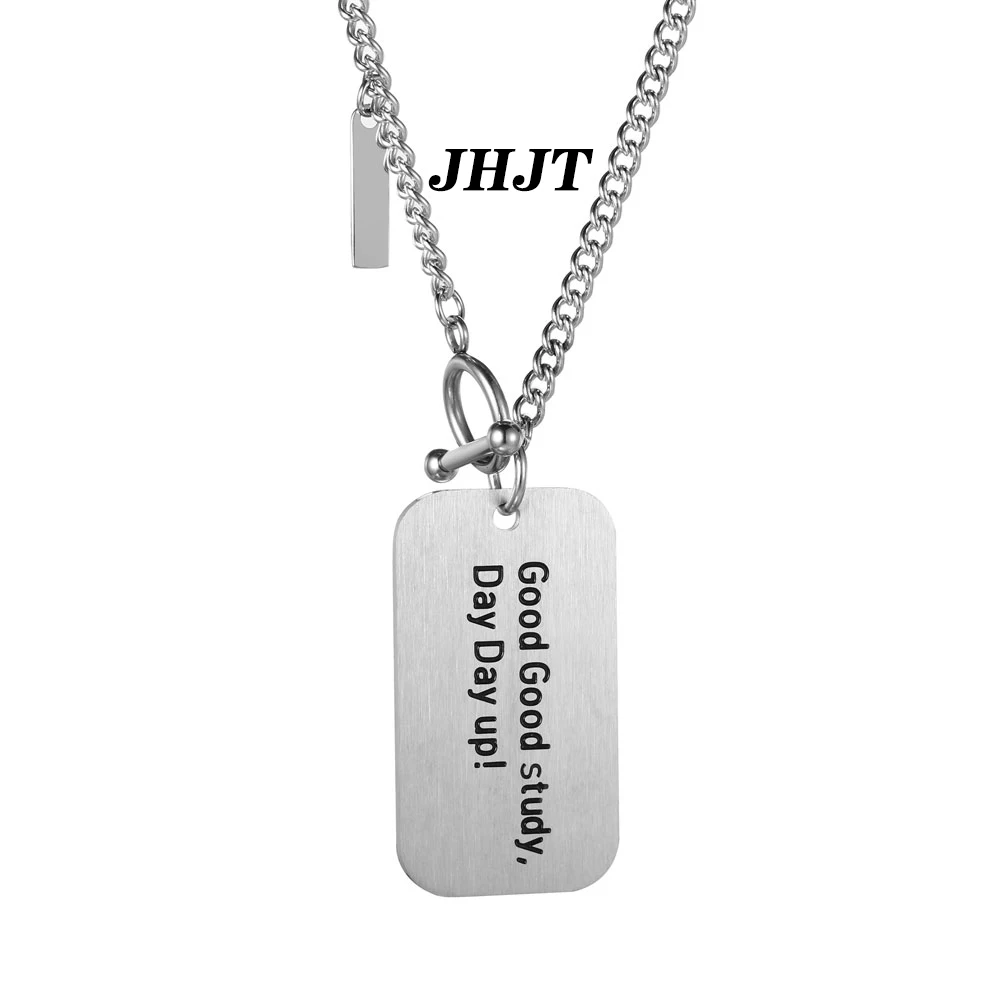 

JHJT полированная цепь ожерелья для женщин мужчин нержавеющая сталь хип-хоп Новое ожерелье ювелирные изделия оптом бесплатная доставка