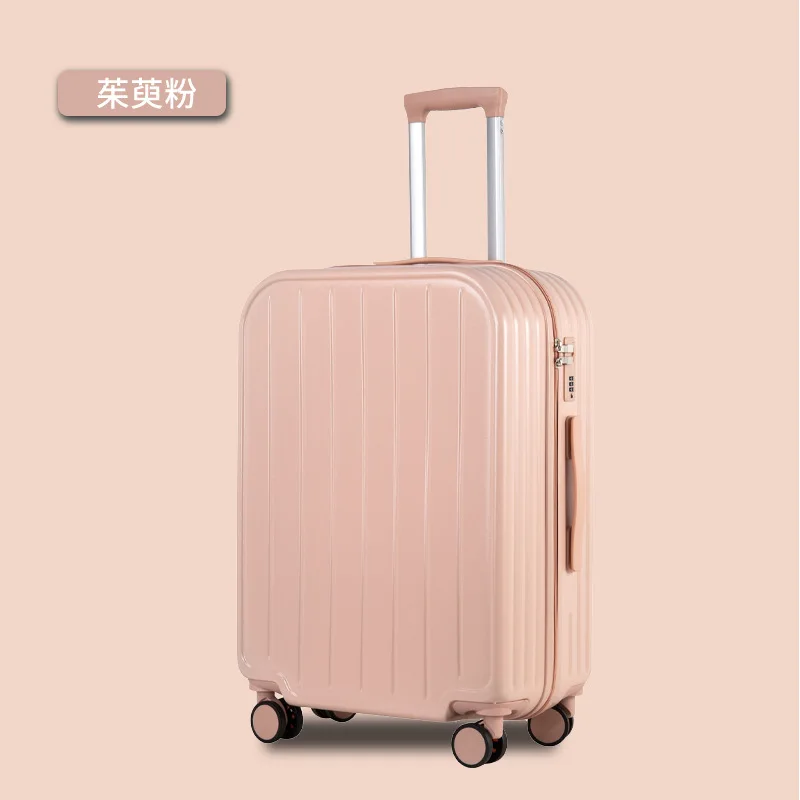20/22/24/26/28 Inch Candy-colored Luggage Women's Small Sturdy Suitcases Set Password Box Lightweight Travel Suitcase on Wheels