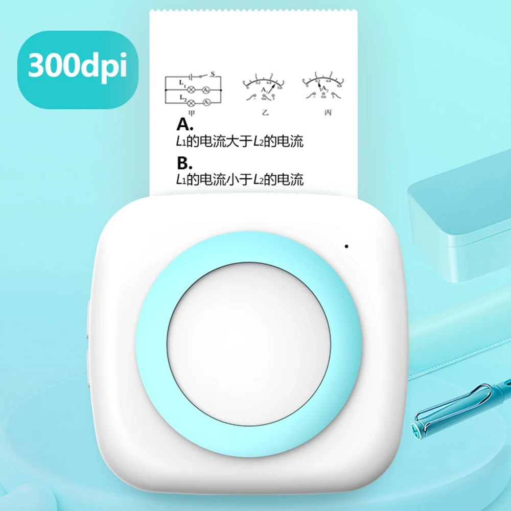 Миниатюрный термопринтер с беспроводной поддержкой Bluetooth портативный карманный