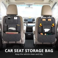 universal car seat organizer multi pocket storage bag organizer trunk elastic felt storage bag car foldable storage bag
