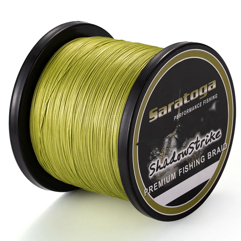 Саратога Сверхпрочный материал из Японии 1500 м/1650 ярдов 8 жил 30-100lb 100% PE плетеная