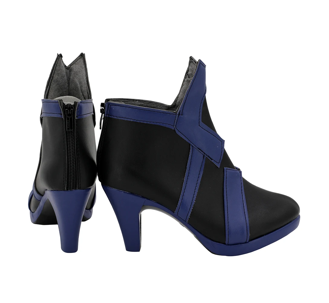 Fate Grand Order FGO Saber Alter Rider Cosplay Boots Black Shoes Women High Heel for Halloween on - Сапоги косплея Fate Grand Order FGO Saber Alter Rider черного цвета на высоком каблуке для Хэллоуина.