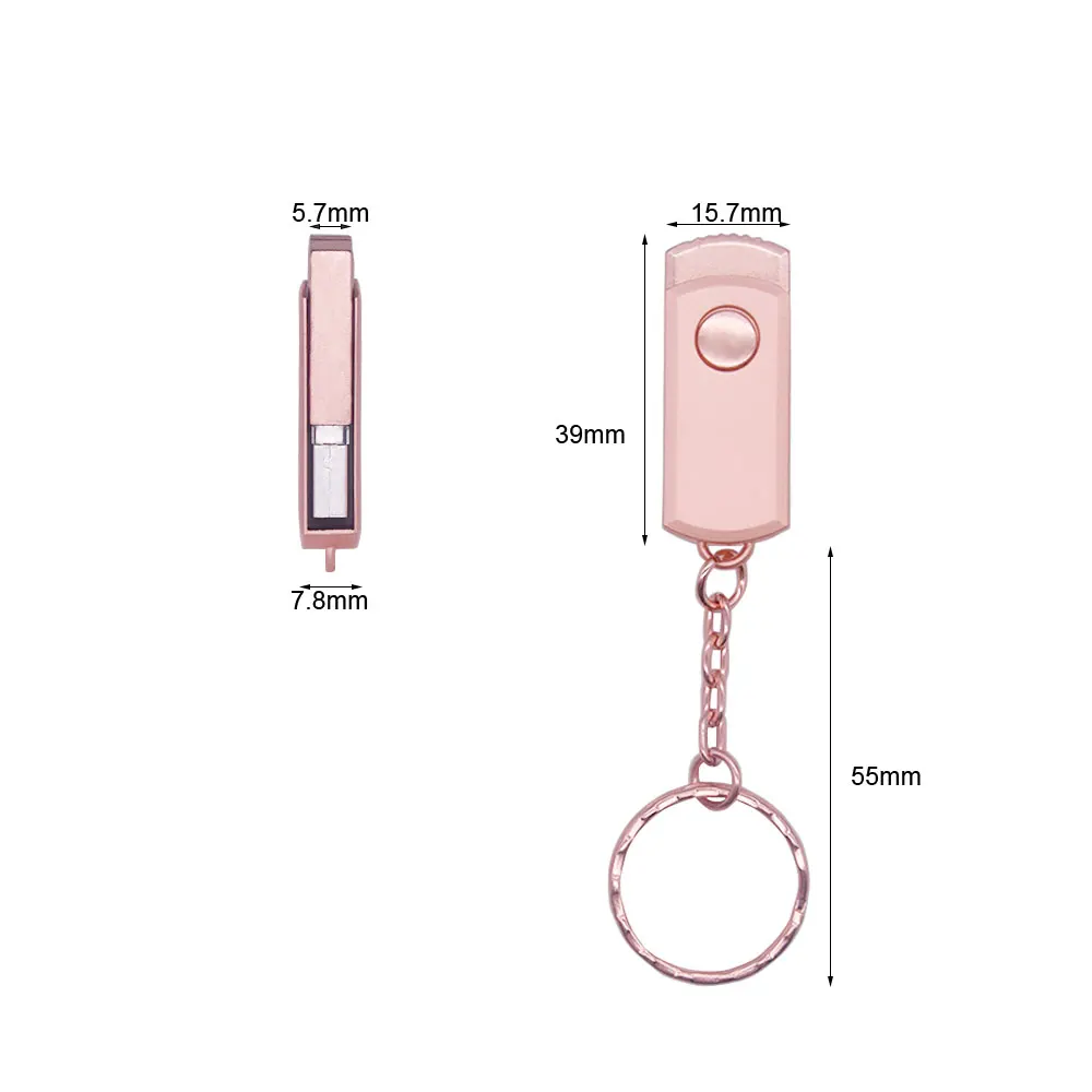 Металлический водонепроницаемый USB флеш накопитель 16 ГБ 32 64 Гб 128 портативный