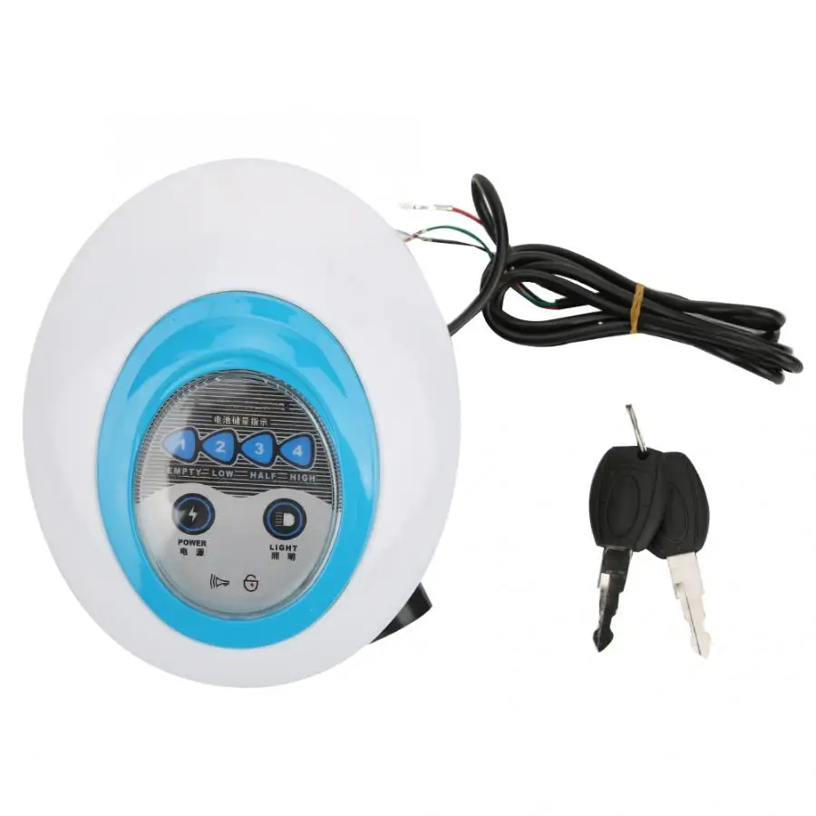 Электронный велосипед мотороллер фара 36 в панель дисплея инструмента 3 1 рупорный