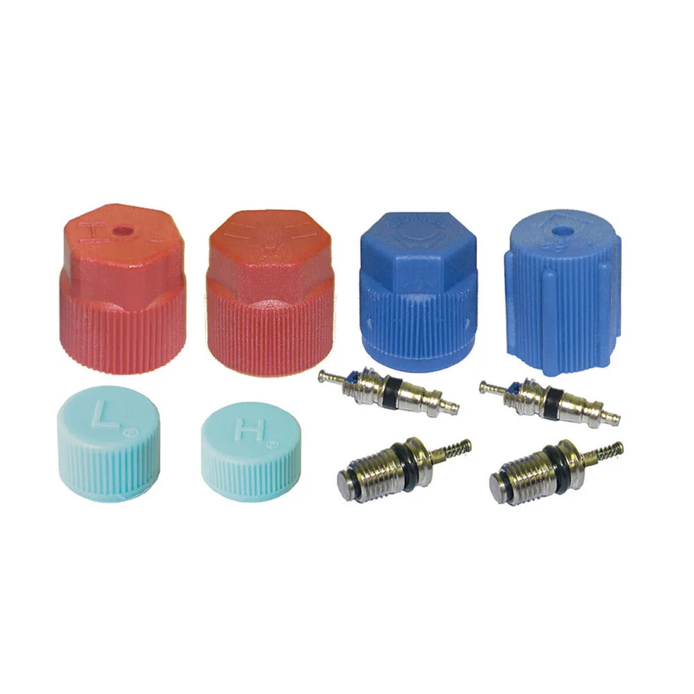 

AC A/C System Cap & Valve Cores Santech Seal Kit Air Conditioning Service Cap & Valve System Valve Core & Cap Kit