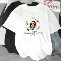 mafalda t shirt summer kawaii cartoon lady harajuku casual short sleeve streetwear o neck white 90s hipster tee