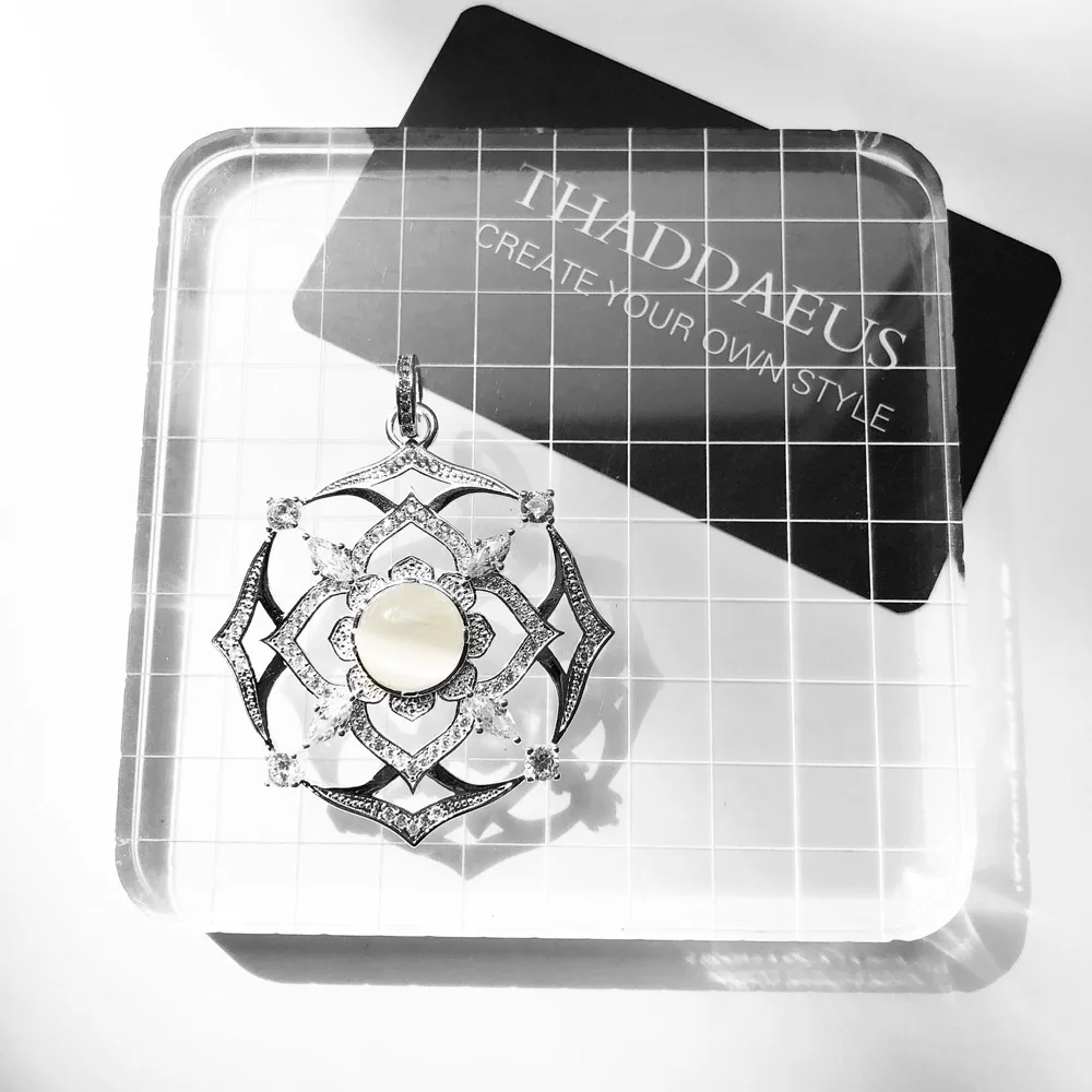 Подвеска Белый лотос, Новая мода Винтажные Ювелирные изделия Томас Bijoux аксессуары 925 серебро подарок для Ts Soul Woman