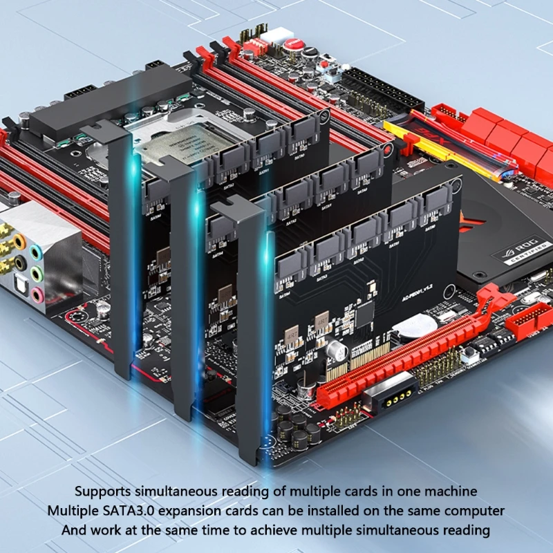 

5 Port SATA III PCI-e Controller Card 5-Port Expansion Card w/ Standard Bracket H3CA