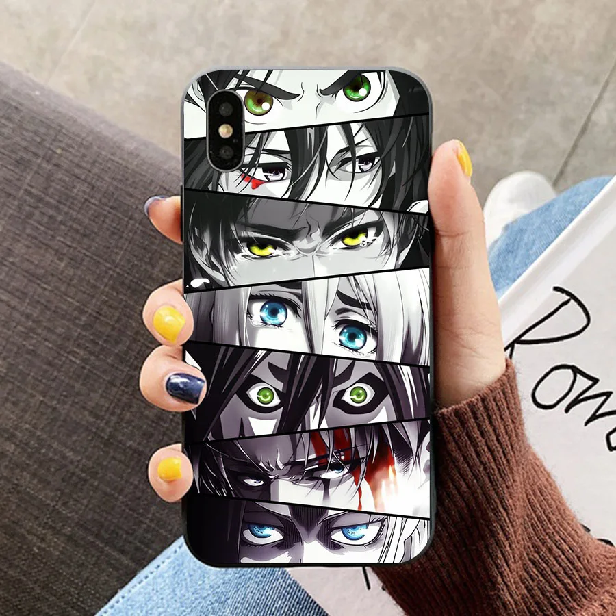 

Levi Attack on Titan Phone Case for Iphone 12 Mini 11 Pro XS MAX 8 7 6 6S Plus X SE2020 XR Shingeki No Kyojin Fundas Coque Case