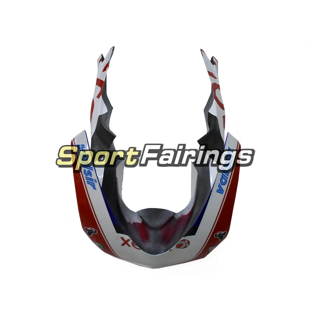 Racing белые красные обтекатели комплект для поездок на мотоцикле Ducati 1098 848 1198 год 2007