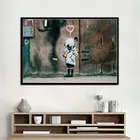 Современные животные Холст Картина Маслом Горячие граффити искусство улица Бэнкси живопись плакаты и принты настенные картины для гостиной