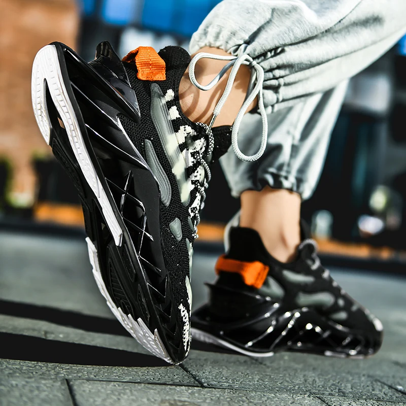 

Men Blade Shoes Comfortable Casual Sports Fashion Breathable High Elasticity Running Shoes Trending Oudoor Walking Jogging
