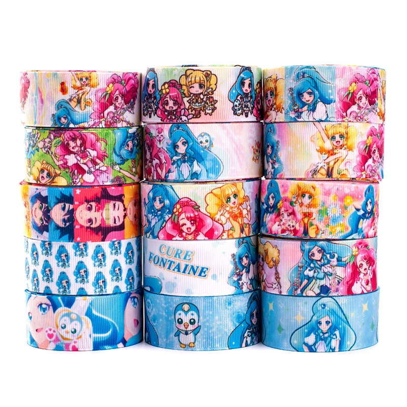 Симпатичная японская корсажная/атласная лента с принтом для девушек 25 мм/38 мм 5