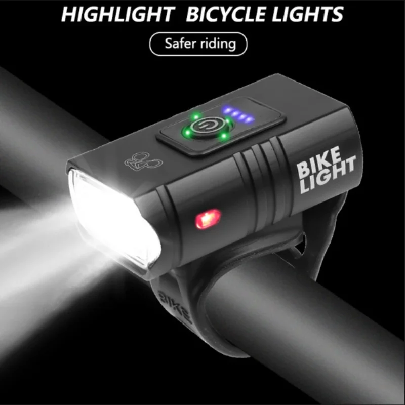 

New Double T6 Bicycle Light Usb Rechargeable Outdoor Cycling Light Bike Light Front Bicycle Accessories flashlight