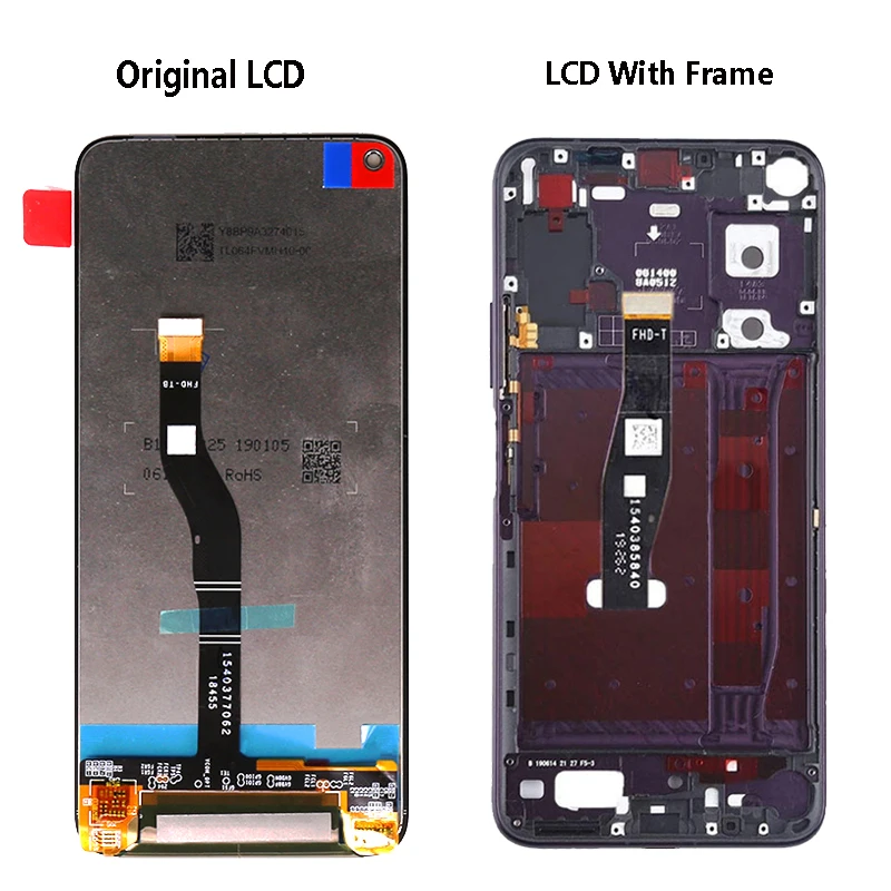 Pantalla LCD Original de 6,26 pulgadas para Huawei Honor 20 Pro, repuesto de digitalizador con pantalla t&aacute;ctil, YAL-AL10 de cristal, YAL-L41-5