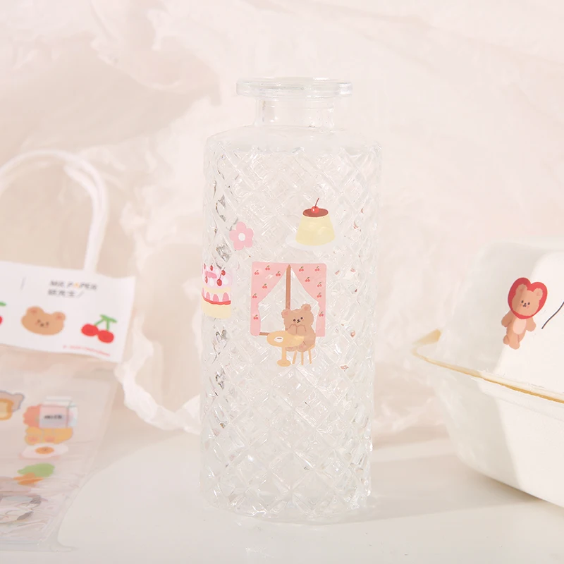 

Kawaii Bear INS style sticker package DIY diary Bullet Journal decoration sticker album scrapbooking Patterns Cute PET Sticker