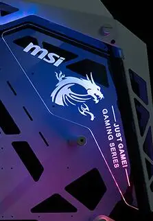 MSI Cougar Conqueror шасси Modefied прозрачное шасси Sideboard перегородка Радужный цвет прозрачный сервант accpet Пользовательские DIY картина - Цвет лезвия: MSI