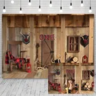 Фоны Avezano для фотосъемки с изображением мальчика на 1-й день рождения, ковбойский портрет, винтажные фоны для фотостудии, фотозона