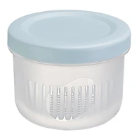 double transparent plastic drain sealed fresh box fruit and vegetables dry food seasoning container