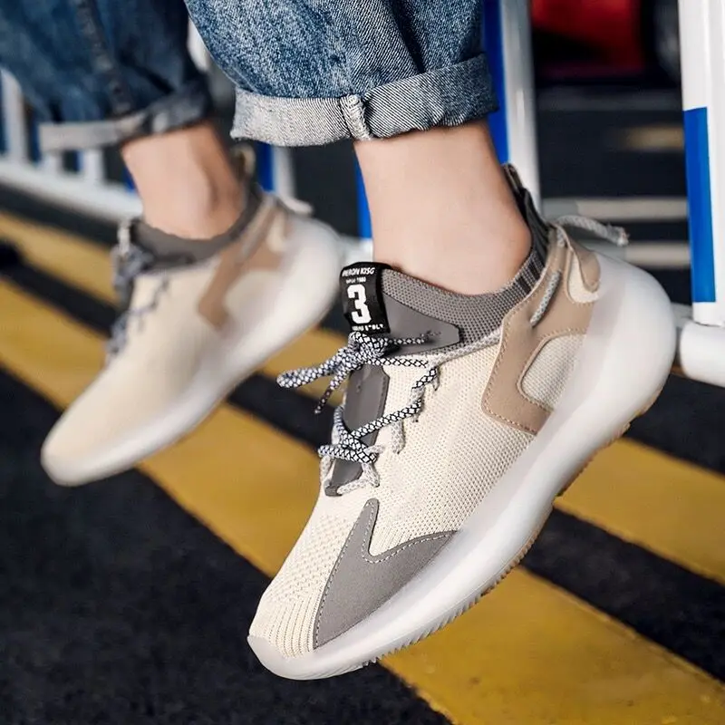 Men Casual Shoes Breathable Outdoor Mesh Light Sneakers Male Fashion 2020 New Comfortable Footwear | Обувь