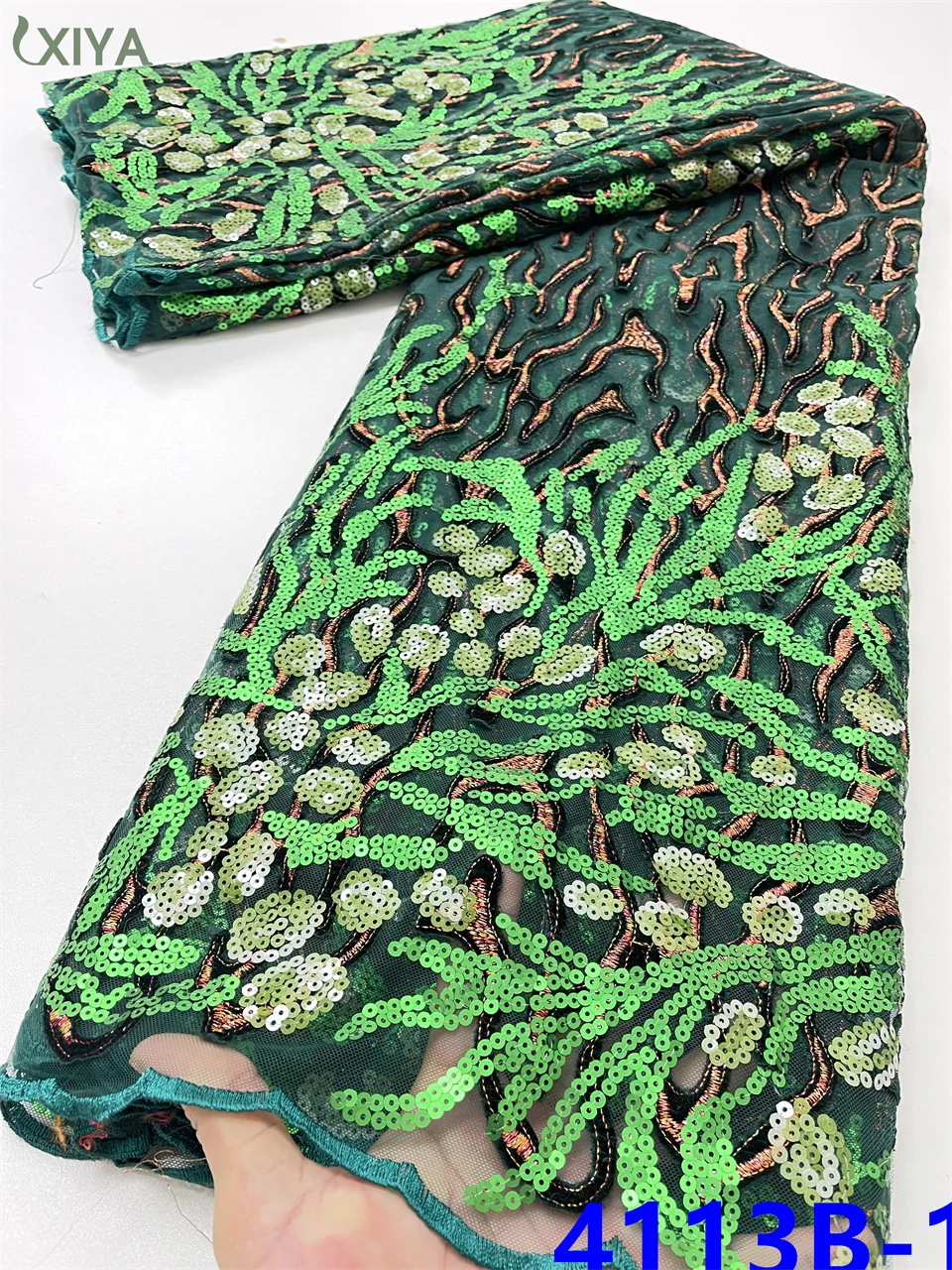 

Бархатная кружевная ткань из флока с блестками, лучшее качество, африканские Французские тюлевые кружевные ткани, нигерийское кружево для ...