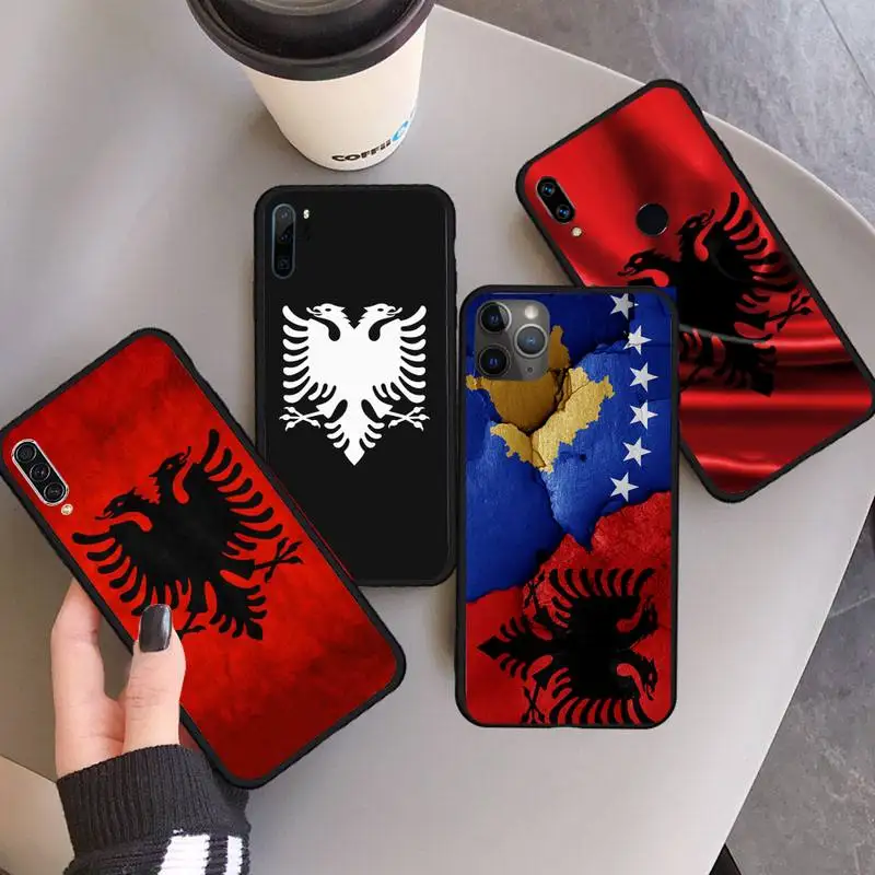 

Republic of Albania Phone Case For iphone SAMSUNG Note 20 10 9 5 7 8 12 11 pro Max Mini plus X XR XS G lite cover funda shell