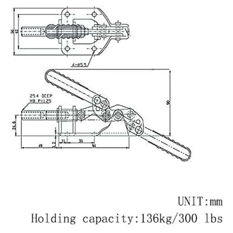 Clamp Hand Tool Toggle Iron Galvanized Quick Fixed Holding Latch Push Pull Action | Инструменты