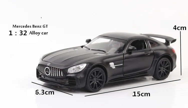 1:32 из сплава Bens GTR AMG оттягивающийся литой под давлением супер модель автомобиля звуковой светильник игрушки для детей Oyuncak Araba подарки на день рождения