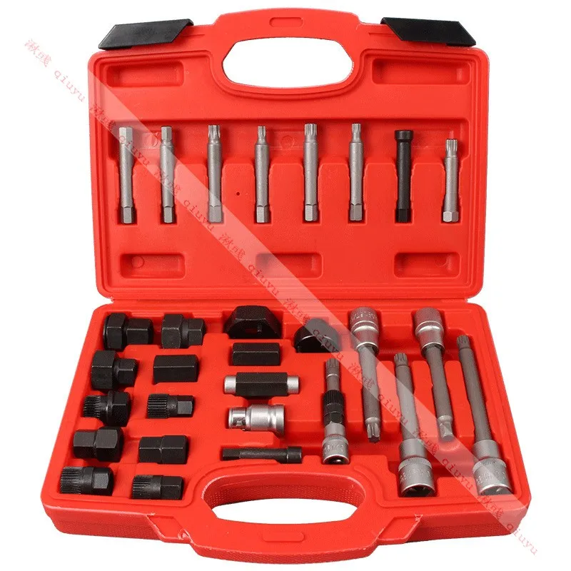 

30 шт. генератор свободного колеса шкив Съемник генераторы набор инструментов специальный набор розеток