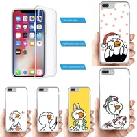 cartoon duck phone case for iphone 11 12 13 mini pro xs max 8 7 6 6s plus x 5s se 2020 xr case