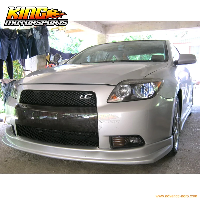 Подходит для 04-10 SCION TC передний бампер спойлер тела комплект PU стиль поли уретан