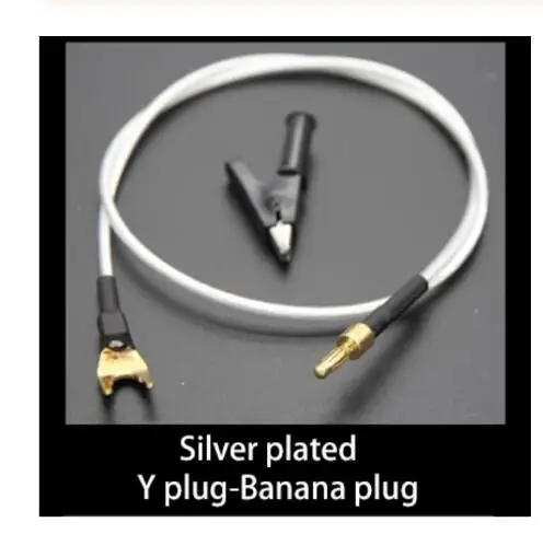 Y plug-banana plug Lusya Box one HiFi аудио GND усилитель декодер динамик аудио заземление коробка тюнинговая коробка очиститель мощности электронный черное отверстие - Цвет: Y plug-banana plug